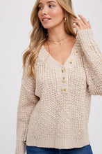 Load image into Gallery viewer, Thermal Henley Sweater
