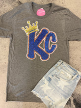 Load image into Gallery viewer, KC w/Crown Royals Tee w/Sequin Patch