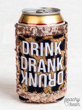 Load image into Gallery viewer, Drink Drank Drunk Sequin Can Cooler