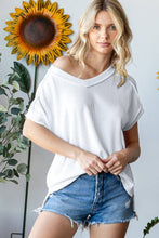 Load image into Gallery viewer, V-Neck Solid Twist Rib Women's Knit Top