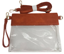 Load image into Gallery viewer, Game Day Clear Crossbody Bag/Clutch