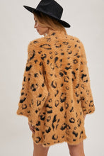 Load image into Gallery viewer, Fuzzy Leopard Cardigan