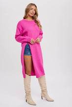Load image into Gallery viewer, HIGH SLIT LONGLINE PULLOVER