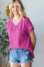 Load image into Gallery viewer, V-Neck Solid Twist Rib Women's Knit Top