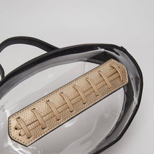 Load image into Gallery viewer, Clear Gameday Football Stitch Detail Crossbody Bag