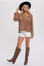 Load image into Gallery viewer, STRAPPY FRONT FUZZY PULLOVER