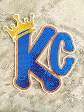 Load image into Gallery viewer, KC Crown Sequin X-Large Patch