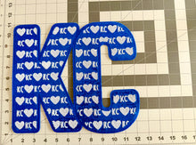 Load image into Gallery viewer, KC in KC Heart Sequin X-Large Patch