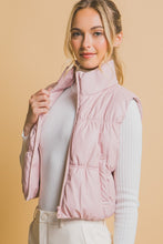 Load image into Gallery viewer, Faux Leather Puffer Vest