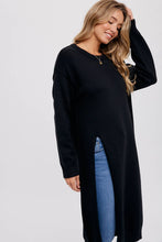 Load image into Gallery viewer, HIGH SLIT LONGLINE PULLOVER