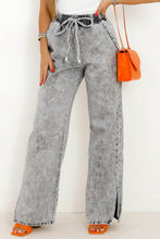 Load image into Gallery viewer, Wide Leg Drawstring Jeans