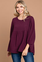 Load image into Gallery viewer, Puff Sleeve Babydoll Top