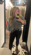 Load image into Gallery viewer, Chunky Raw Hem Sweater