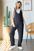 Load image into Gallery viewer, Ribbed Jumpsuit with Large Front Pockets