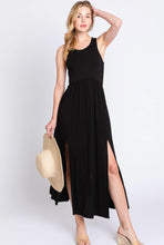 Load image into Gallery viewer, Sleeveless Midi Dress with Side Slit Detail
