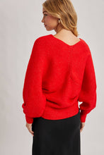 Load image into Gallery viewer, CROSSOVER RIBBED PULLOVER