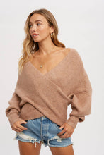 Load image into Gallery viewer, CROSSOVER RIBBED PULLOVER