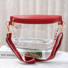Load image into Gallery viewer, Clear Gameday Studded Crossbody Bag