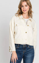 Load image into Gallery viewer, Button Up Cropped Jacket