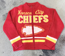 Load image into Gallery viewer, Chiefs Fuzzy Zip-Up Sweater