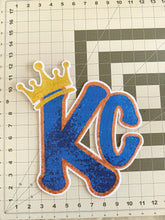 Load image into Gallery viewer, KC Crown Sequin X-Large Patch