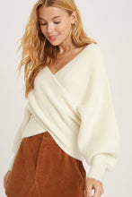 Load image into Gallery viewer, CROSSOVER RIBBED PULLOVER