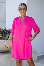 Load image into Gallery viewer, Shirt Dress With Pockets