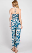Load image into Gallery viewer, Jogger Jumpsuit w Deep V-Neck Detail