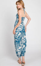 Load image into Gallery viewer, Jogger Jumpsuit w Deep V-Neck Detail