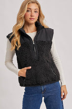 Load image into Gallery viewer, SHERPA CONTRAST HIGH STAND COLLAR VEST