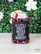 Load image into Gallery viewer, A Little Party Never Hurt Nobody Sequin Can Cooler