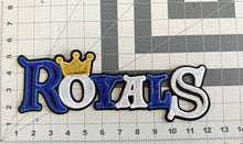 Load image into Gallery viewer, Royals w/Crown Sequin X-Large Patch