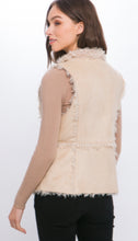 Load image into Gallery viewer, Suede Vest with Faux Fur Lining