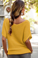 Load image into Gallery viewer, Knit Short Sleeve Sweater