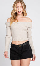 Load image into Gallery viewer, Off Shoulder Crop Top