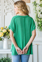 Load image into Gallery viewer, Ribbed Drop Shoulder Top