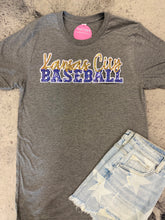 Load image into Gallery viewer, Kansas City Baseball Royals Tee w/Sequin Patch