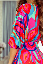 Load image into Gallery viewer, Abstract Dolman Sleeve dress