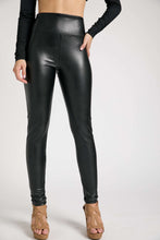 Load image into Gallery viewer, Faux Leather Capri Leggings