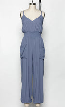 Load image into Gallery viewer, Smocked Waist Jumper with Patch Pockets