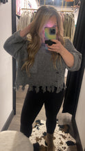 Load image into Gallery viewer, Chunky Raw Hem Sweater