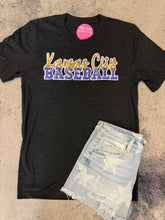 Load image into Gallery viewer, Kansas City Baseball Royals Tee w/Sequin Patch