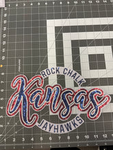 Load image into Gallery viewer, Rock Chalk Jayhawk Sequin X-Large Patch