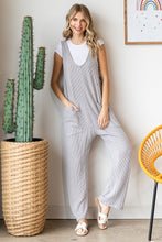 Load image into Gallery viewer, Ribbed Jumpsuit with Large Front Pockets
