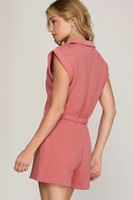 Load image into Gallery viewer, Drop Shoulder Textured Romper