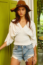 Load image into Gallery viewer, Smocked Waist Dolman Top