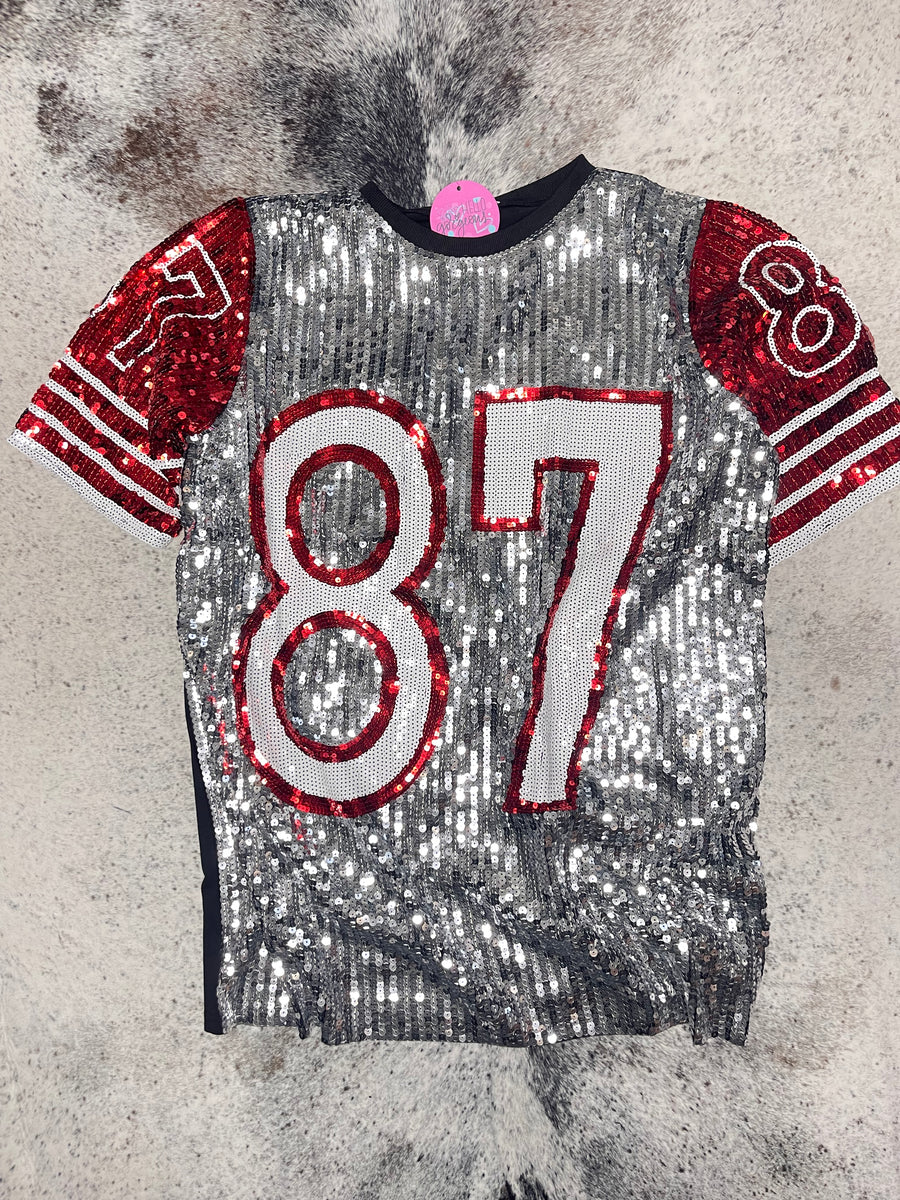 DST Sequin Jersey - Red