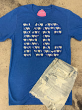 Load image into Gallery viewer, KC and Heart Royals Tee w/Sequin Patch