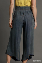 Load image into Gallery viewer, Wide Leg Cargo Pants (Denim Gray)