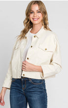 Load image into Gallery viewer, Button Up Cropped Jacket